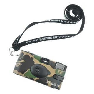 アベイシングエイプ(A BATHING APE)のA BATHING APE 小物類（その他） - ベージュx緑xこげ茶(総柄) 【古着】【中古】(その他)