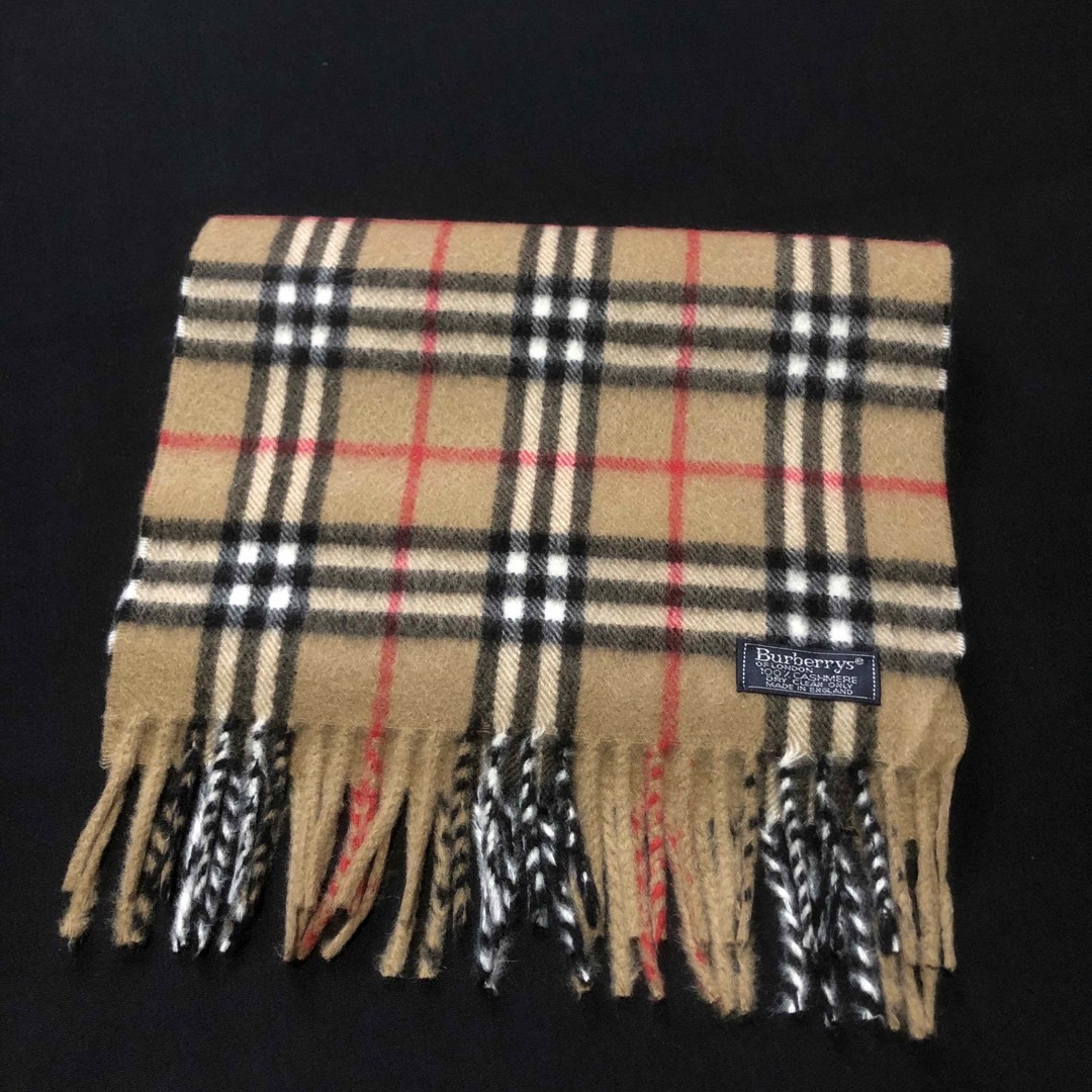 BURBERRY(バーバリー)のイングランド製 old burberrys カシミヤ マフラー シルバーグレー メンズのファッション小物(マフラー)の商品写真