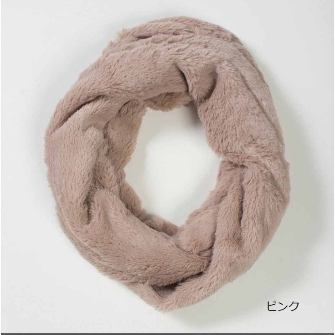 ファースヌード　ピンク レディースのファッション小物(スヌード)の商品写真