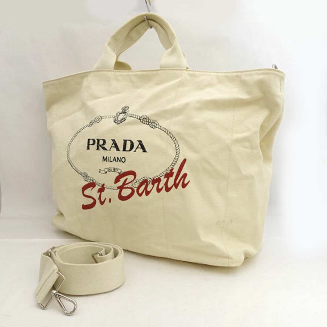 ショルダーバッグ付属品PRADA / プラダ  2way ショルダーバッグ St.Barth カナパ  キャンバス 2VG022 ブランド   [0990012542]