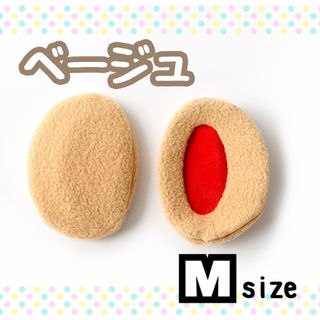 大人気 イヤーウォーマー 防寒 耳あて 軽量 冬 ベージュ M(イヤーマフ)