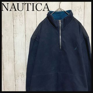 ノーティカ(NAUTICA)のZ1004ノーティカ ハーフジップスウェットトレーナーワンポイント刺繍ロゴ(スウェット)