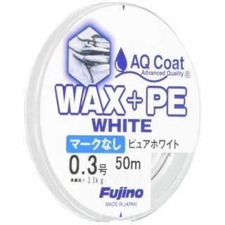 【新着商品】フジノ(Fujino) W-35 WAX+PE WHITE 50m (釣り糸/ライン)