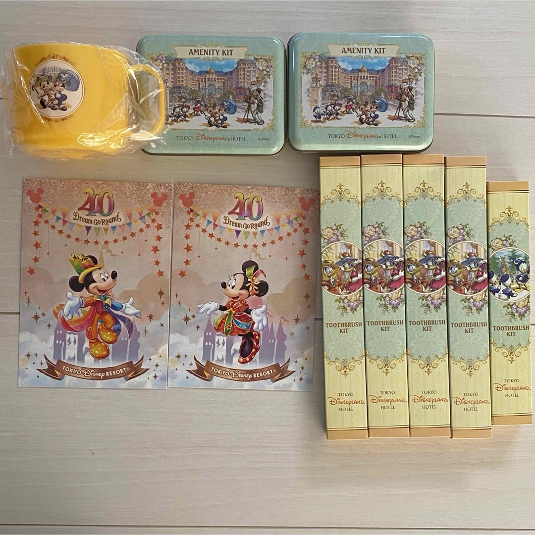 Disney(ディズニー)のディズニーランドホテル　アメニティセット エンタメ/ホビーのおもちゃ/ぬいぐるみ(キャラクターグッズ)の商品写真