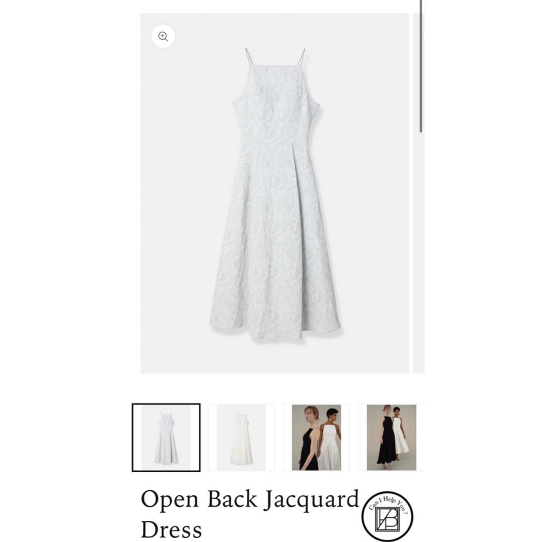 ánuans(アニュアンス)の【新品未使用】Open Back Jacquard Dress レディースのワンピース(ロングワンピース/マキシワンピース)の商品写真