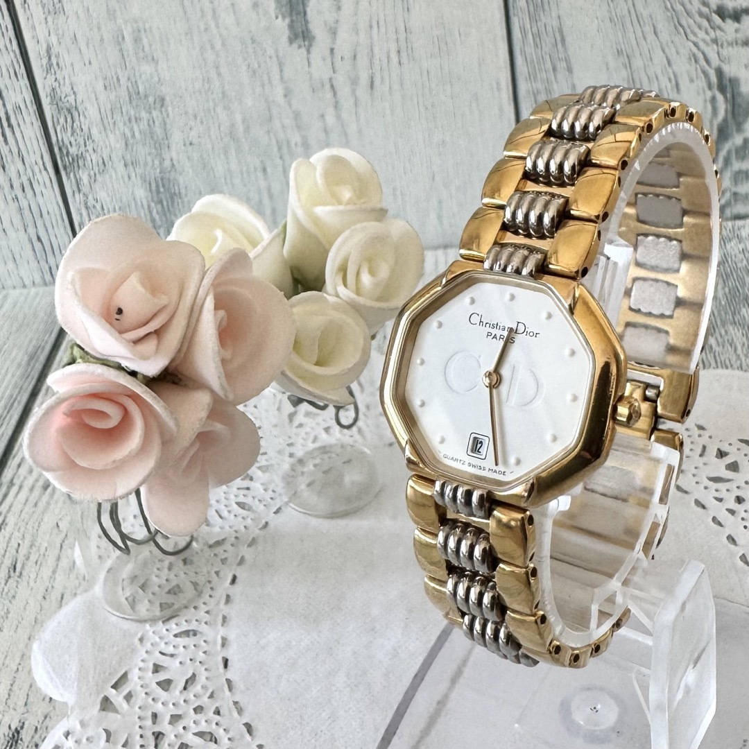 【電池交換済】Christian Dior ディオール オクタゴン 腕時計 . | フリマアプリ ラクマ