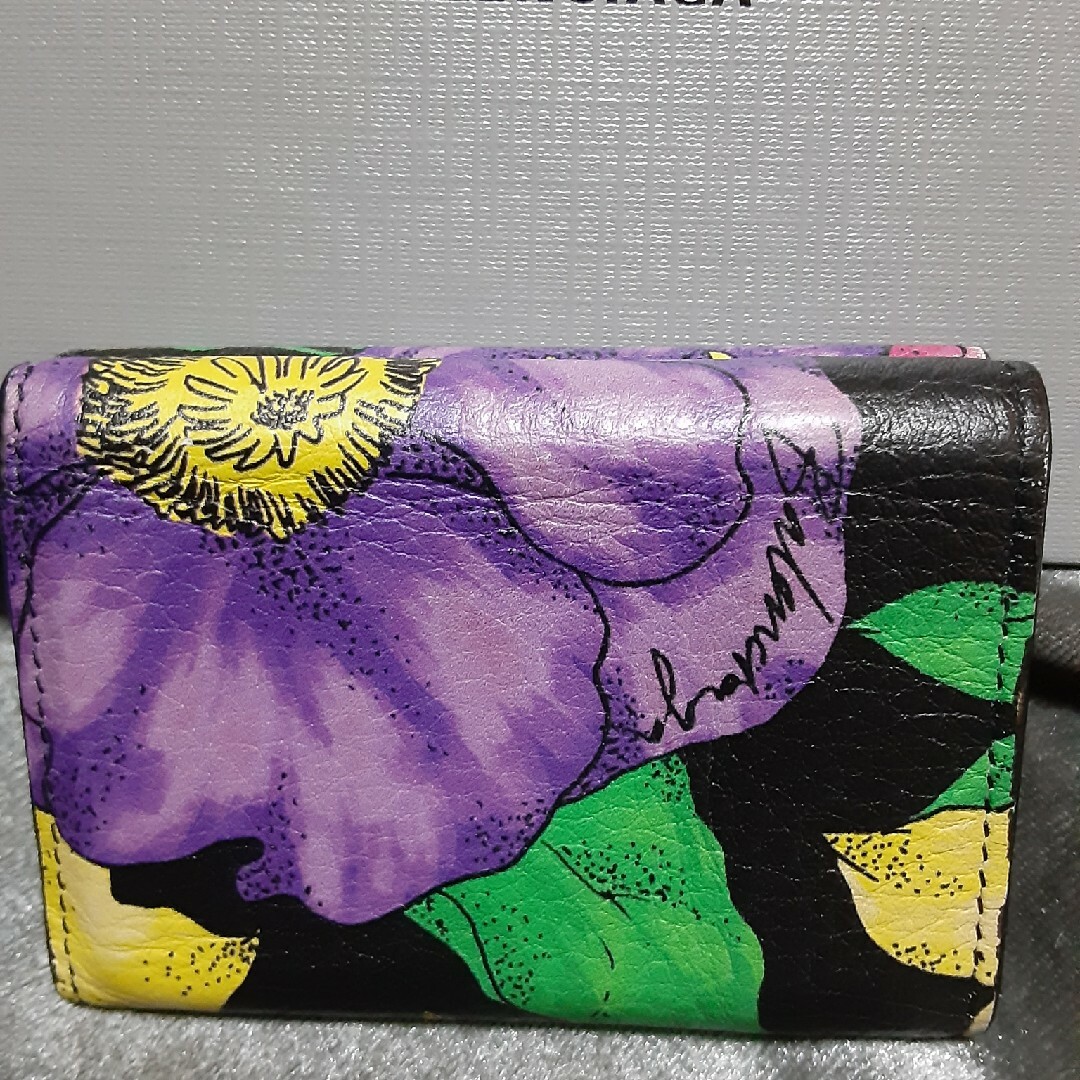 Balenciaga - バレンシアガ コンパクト三つ折り財布 ミニウォレット 花