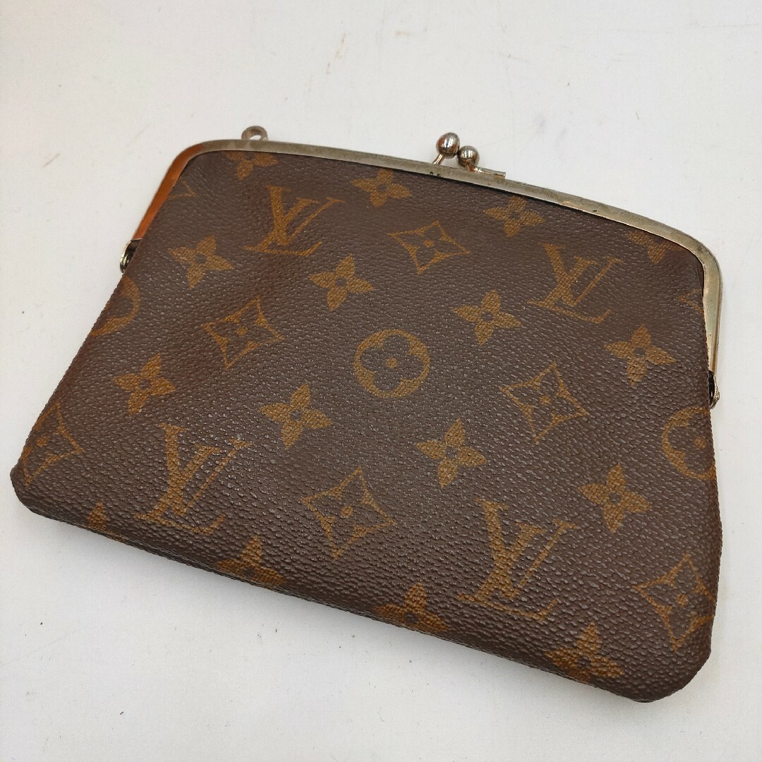 LOUIS VUITTON バケット用ポーチ バニティ モノグラム がま口レディース