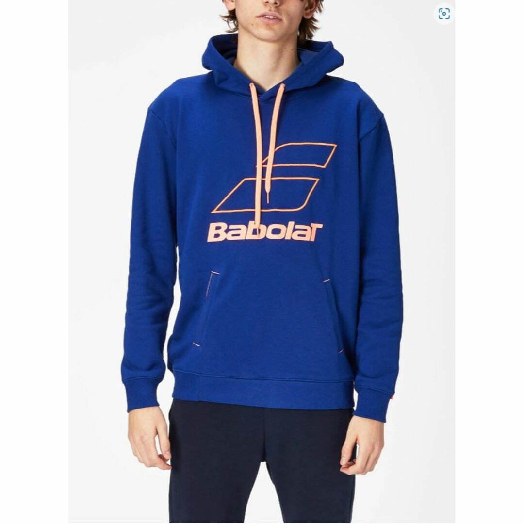 Babolat(バボラ)のBABOLAT（バボラ）BigLogo メンズフードパーカー（EU:M）Navy スポーツ/アウトドアのテニス(ウェア)の商品写真