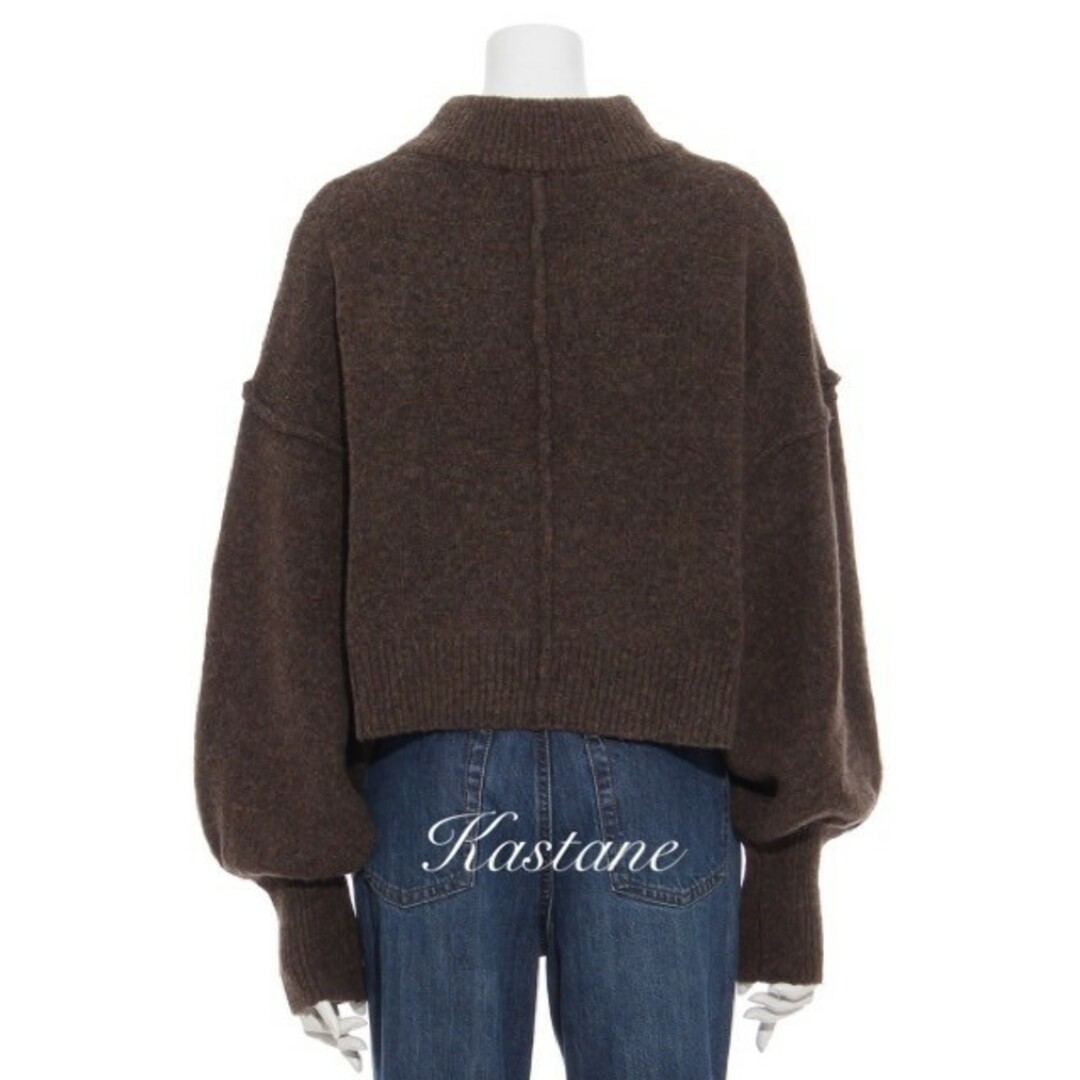 Kastane(カスタネ)の新品 Kastane ハイネッククロップドニット レディースのトップス(ニット/セーター)の商品写真