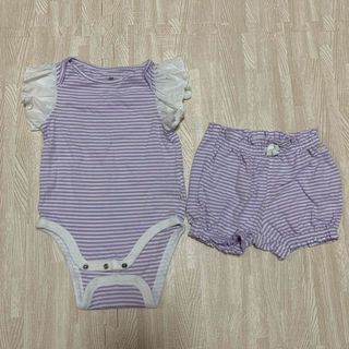 ベビーギャップ(babyGAP)のgap baby セットアップ　ロンパース　80(ロンパース)