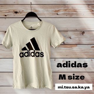 アディダス(adidas)のadidas アディダス　スポーツウェア　半袖Tシャツ　ライトグリーン　Mサイズ(Tシャツ/カットソー(半袖/袖なし))