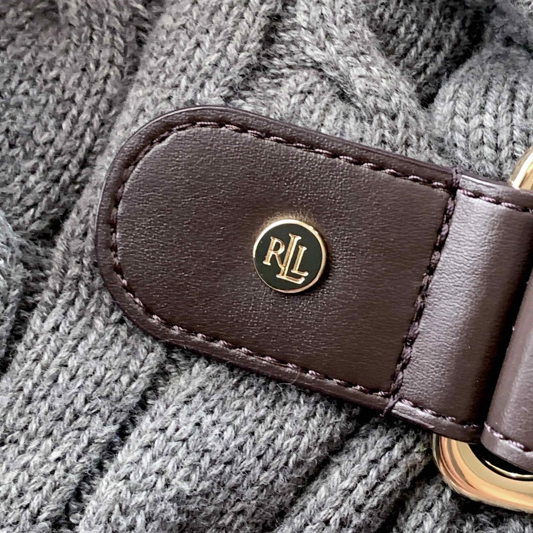 Ralph Lauren(ラルフローレン)の新品タグ付き‼️ラルフローレン ブラックタグ カシュクール ニットワンピース レディースのワンピース(ひざ丈ワンピース)の商品写真