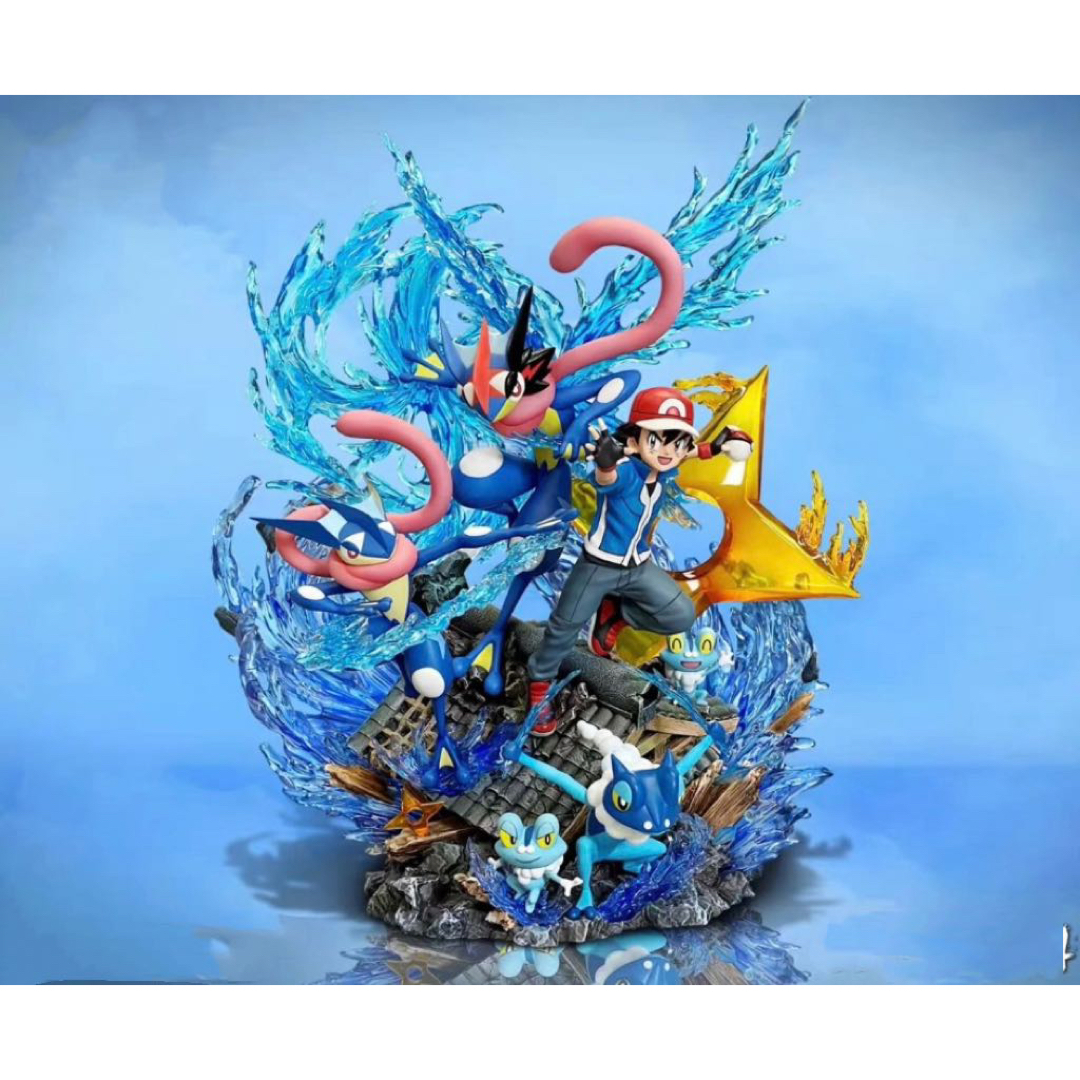 ポケモン 樹脂フィギュア ガレージキット サトシ ゲッコウガ ポケモン 樹脂フィギュア ガレージキット サトシ ゲッコウガ