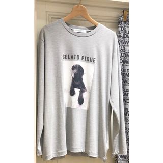 ジェラートピケ(gelato pique)のジェラートピケ オム ロンT ロングスリーブ　グレー(Tシャツ/カットソー(七分/長袖))