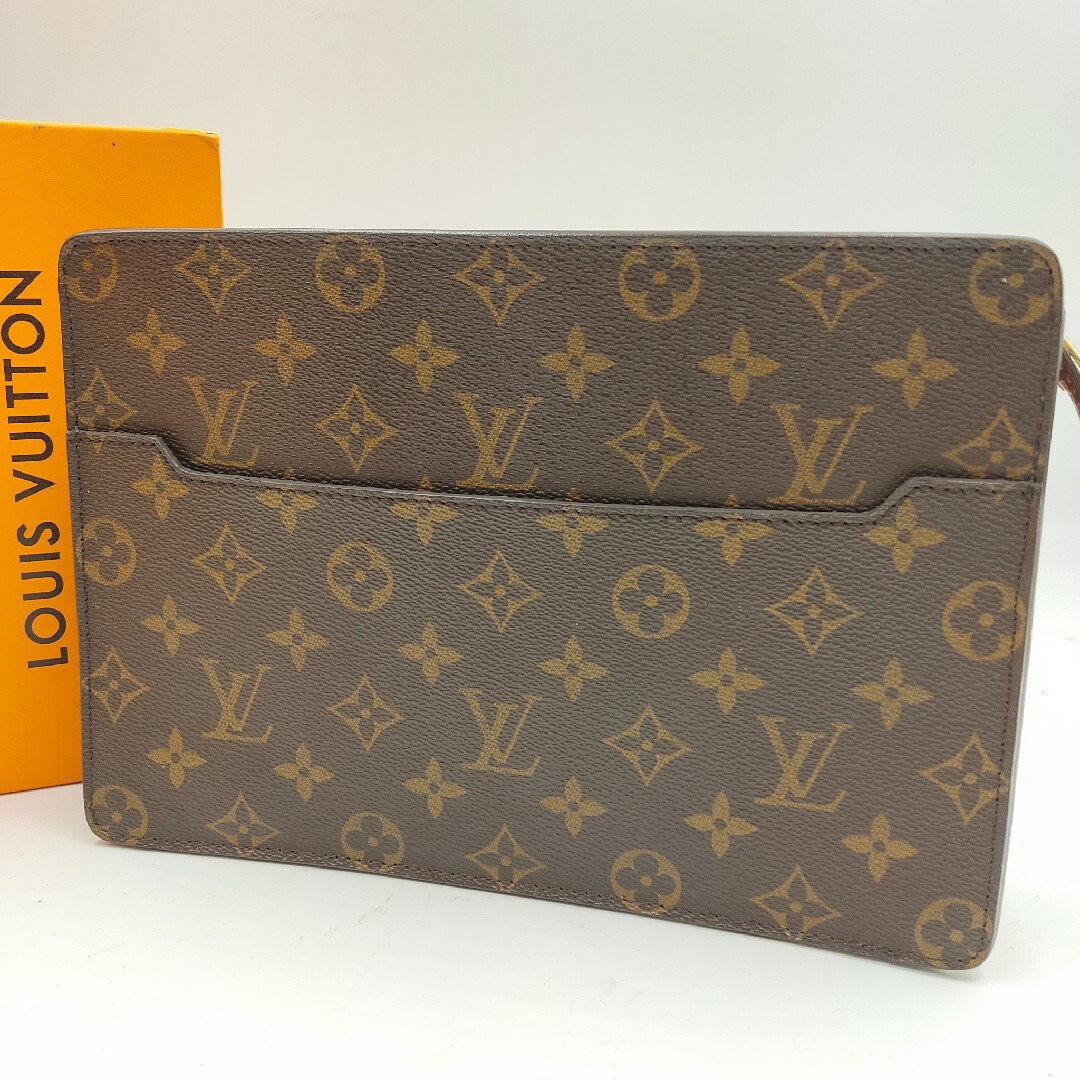 極美品 LOUIS VUITTON ポシェットオム モノグラム クラッチバッグレディース