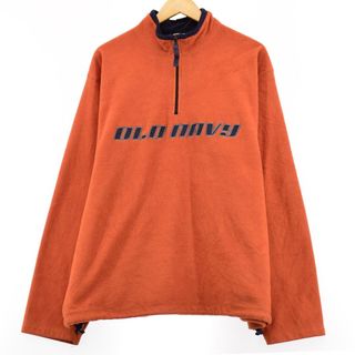 古着 オールドネイビー OLD NAVY ハーフジップ フリースプルオーバー メンズXXL /eaa389867(その他)