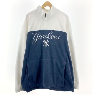 リーボック(Reebok)の古着 リーボック Reebok MLB NEW YORK YANKEES ニューヨークヤンキース フリースプルオーバー メンズXXL /eaa405179(その他)