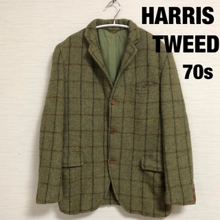 ハリスツイード(Harris Tweed)のHARRIS TWEED  テーラードジャケット ヴィンテージ 70s ウール(テーラードジャケット)