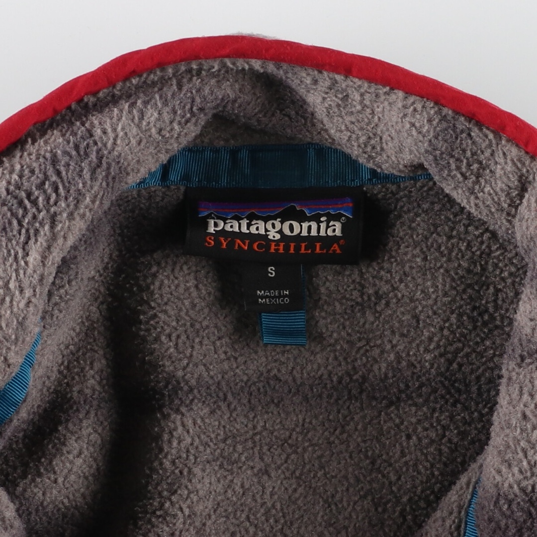 patagonia(パタゴニア)の古着 15年製 パタゴニア Patagonia 総柄 シンチラスナップT STY25580FA15 フリースプルオーバー メンズS /evb003023 メンズのジャケット/アウター(その他)の商品写真