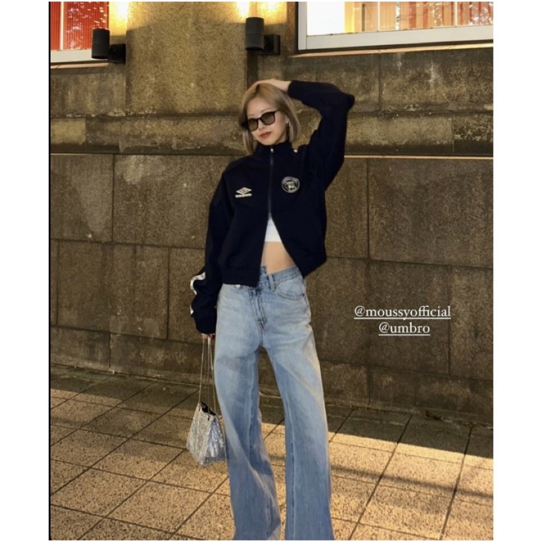 moussy(マウジー)のMOUSSY UMBRO JERSEY トップス♡ネイビー レディースのジャケット/アウター(その他)の商品写真