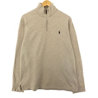 ラルフローレン(Ralph Lauren)の古着 ラルフローレン Ralph Lauren POLO RALPH LAUREN ハーフジップスウェットシャツ トレーナー メンズM /eaa405608(スウェット)