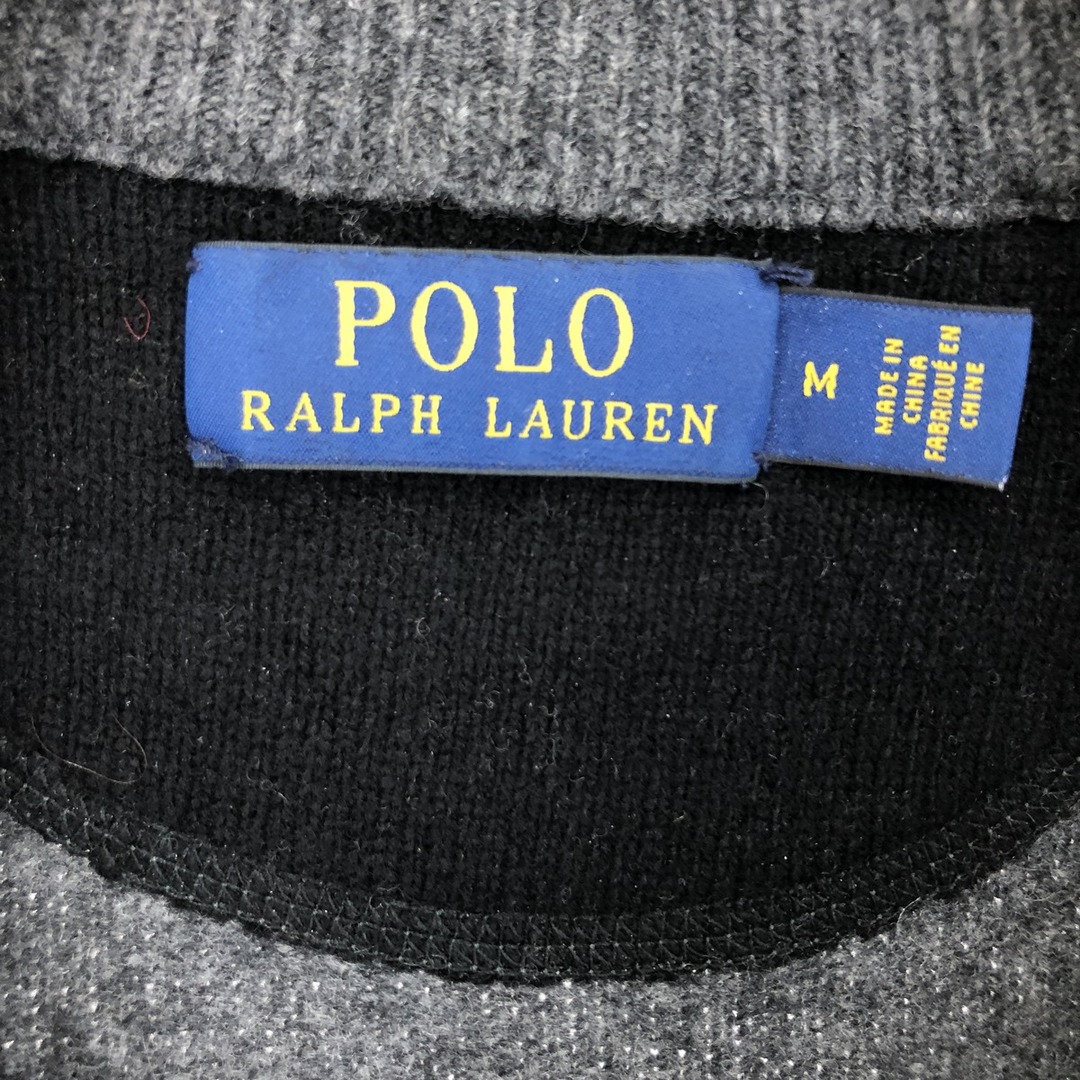Ralph Lauren(ラルフローレン)の古着 ラルフローレン Ralph Lauren POLO RALPH LAUREN ウールニットハーフジップセーター メンズM /eaa405609 メンズのトップス(ニット/セーター)の商品写真