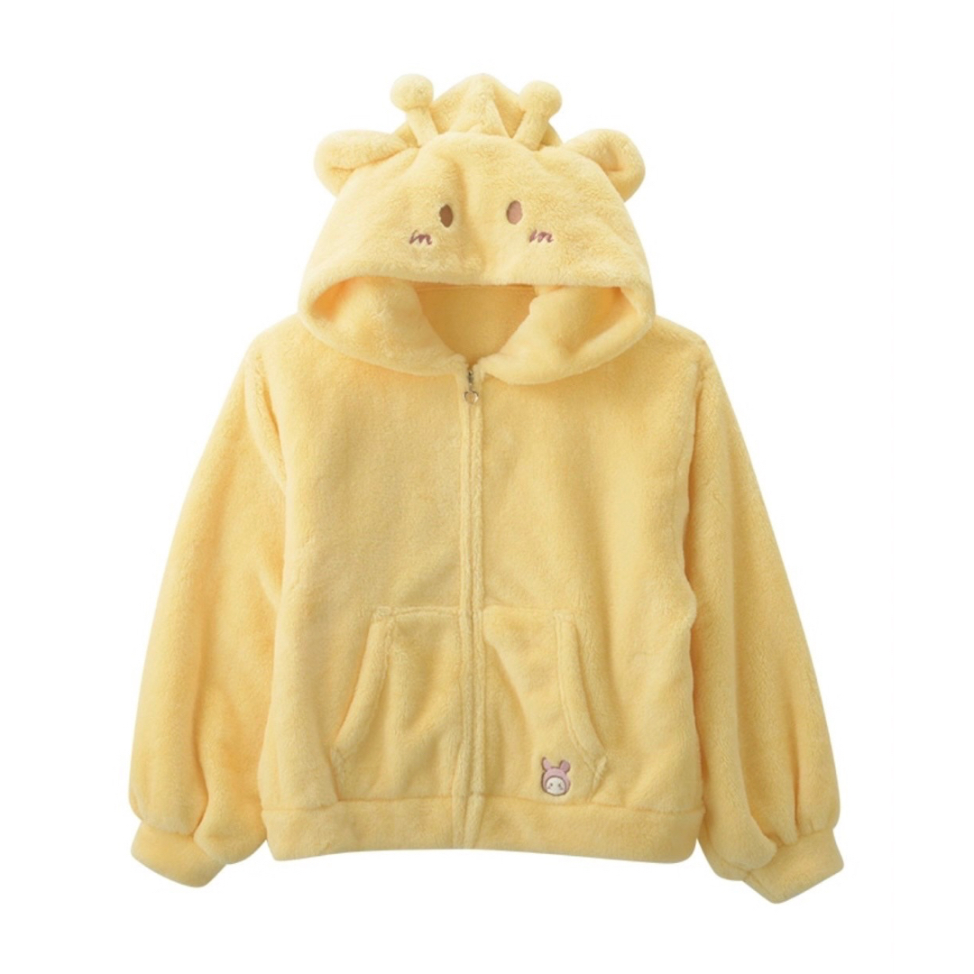 サンリオ パウピポ ジップボアパーカー M ふわふわ なりきり サンリオ パウピポ ジップボアパーカー M ふわふわ なりきり