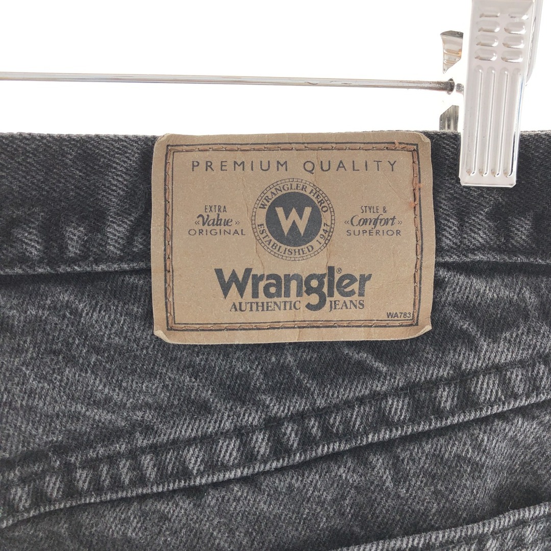 Wrangler(ラングラー)の古着 ラングラー Wrangler ブラックデニム デニムパンツ メンズw33 /eaa380052 メンズのパンツ(デニム/ジーンズ)の商品写真