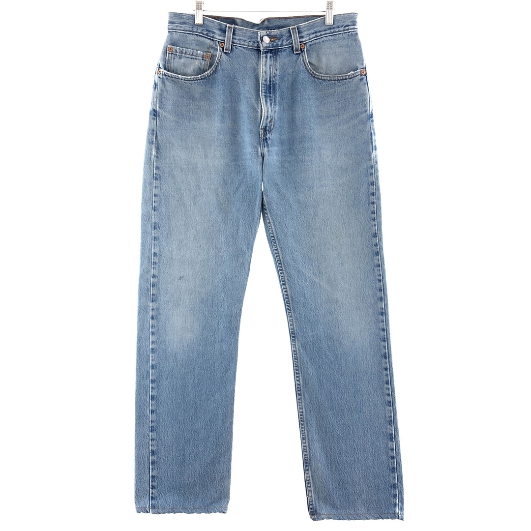 コットン100%色00年代 リーバイス Levi's 505 REGULAR FIT STRAIGHT LEG テーパードデニムパンツ USA製 メンズw34 /taa002831