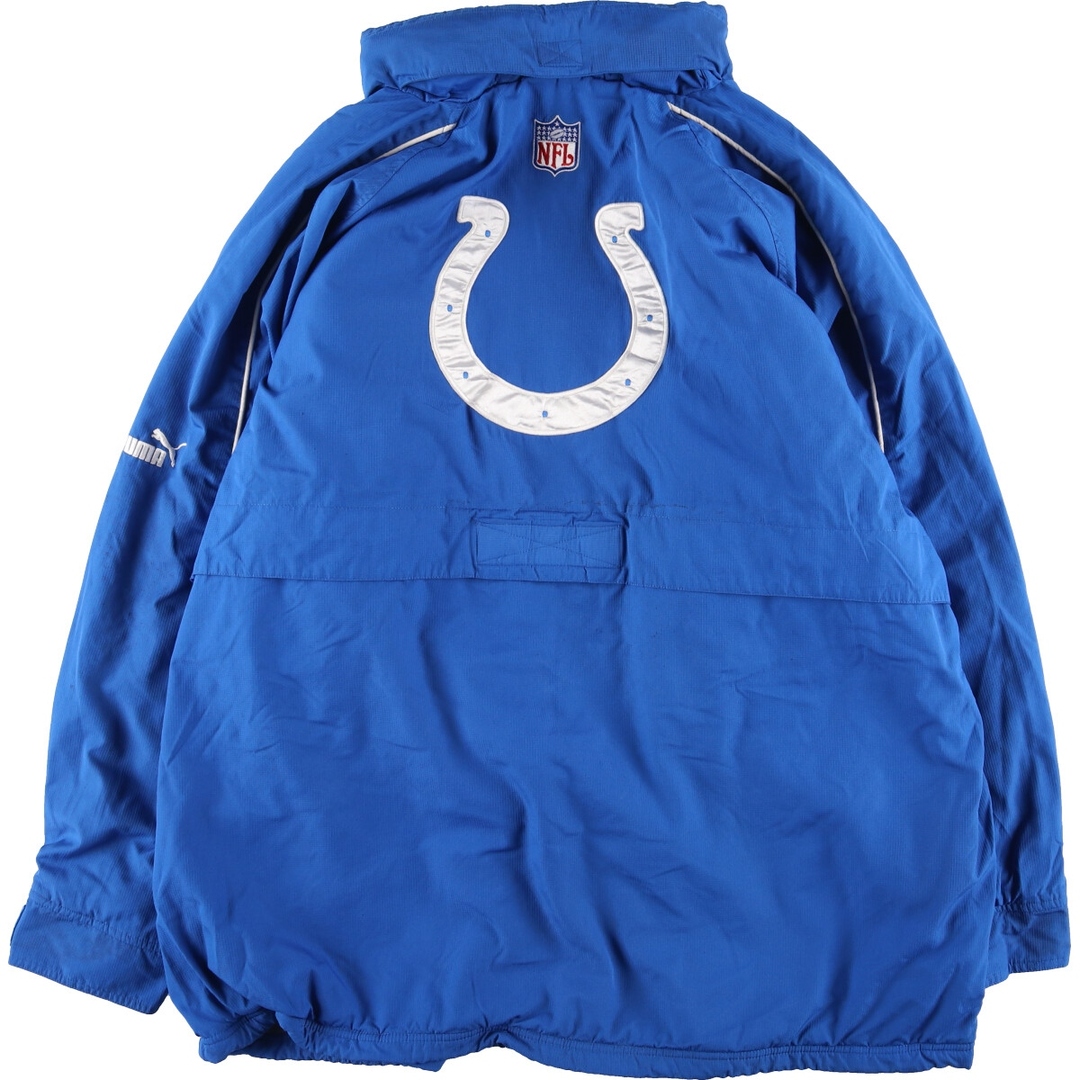 PUMA(プーマ)の古着 プーマ PUMA NFL INDIANAPOLIS COLTS インディアナポリスコルツ ウインドブレーカー メンズXXL /evb003672 メンズのジャケット/アウター(ナイロンジャケット)の商品写真