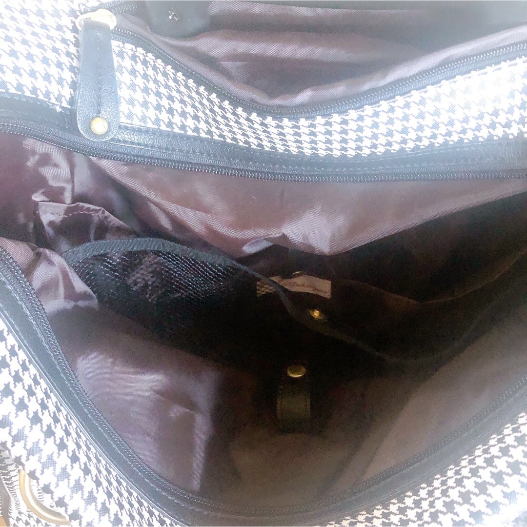 千鳥格子柄ボストンキャリーバッグ ソフトキャリーケース 旅行カバン レディースのバッグ(スーツケース/キャリーバッグ)の商品写真