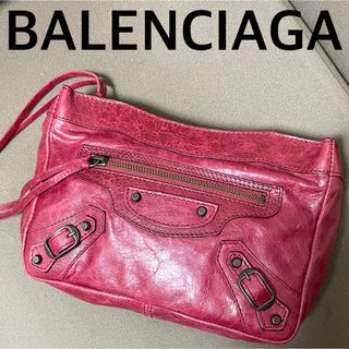 バレンシアガ(Balenciaga)のバレンシアガ ポーチ クラッチ 赤 レッド バッグ BALENCIAGA(クラッチバッグ)