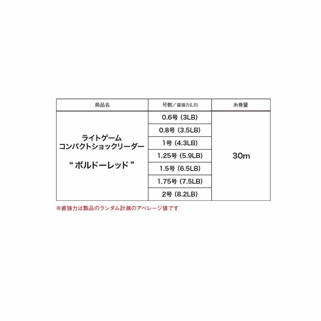 【特価商品】ティクト ﾗｲﾄｹﾞｰﾑｺﾝﾊﾟｸﾄｼｮｯｸﾘｰﾀﾞｰ ﾎﾞﾙﾄﾞｰ スポーツ/アウトドアのフィッシング(釣り糸/ライン)の商品写真