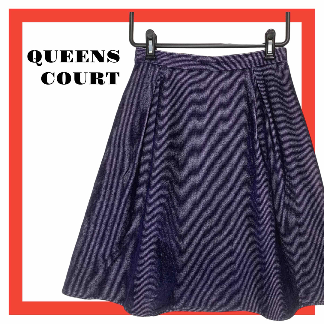 QUEENS COURT(クイーンズコート)のQUEENS COURT クイーンズコート　スカート　フレアスカート　レディース レディースのスカート(ひざ丈スカート)の商品写真