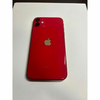 アイフォーン(iPhone)のiPhone11 (PRODUCT)RED 64GB SIMフリー 本体のみ(スマートフォン本体)