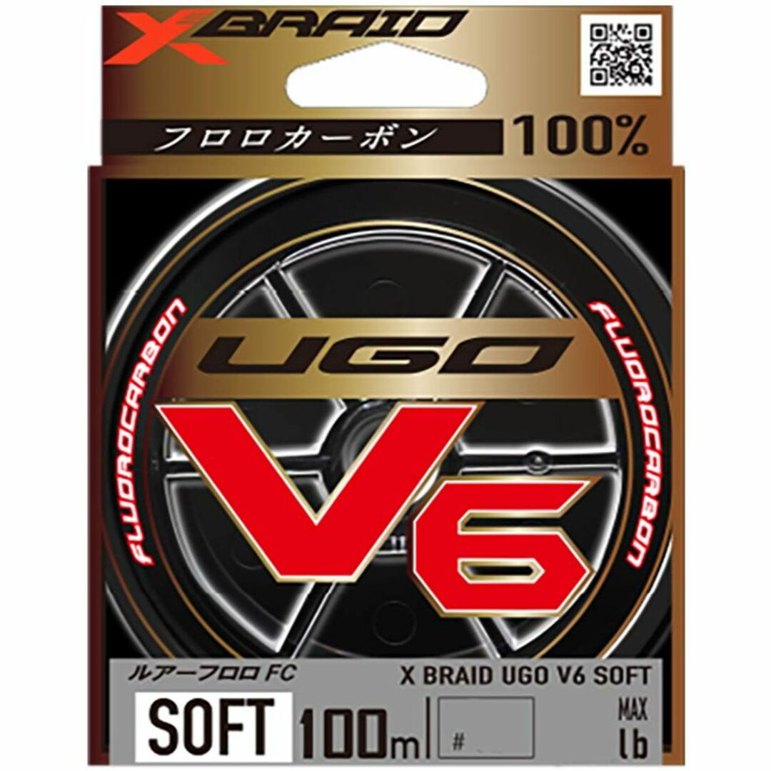 【特価商品】エックスブレイド(X-Braid) ユーゴ V6 ソフト 100m  スポーツ/アウトドアのフィッシング(釣り糸/ライン)の商品写真