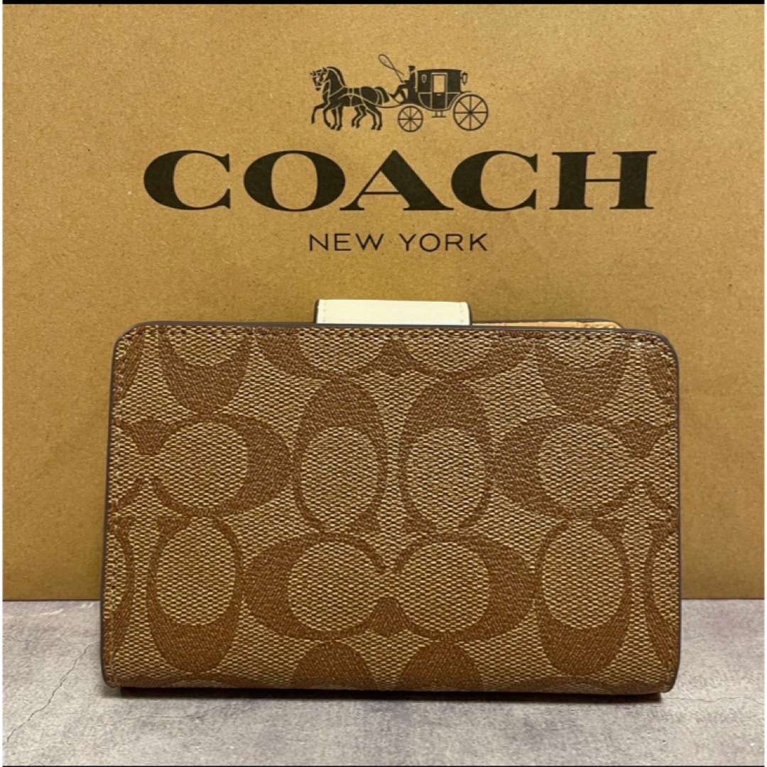 COACH - 新品 COACH 長財布 コーチ 二つ折財布 レディース メンズ