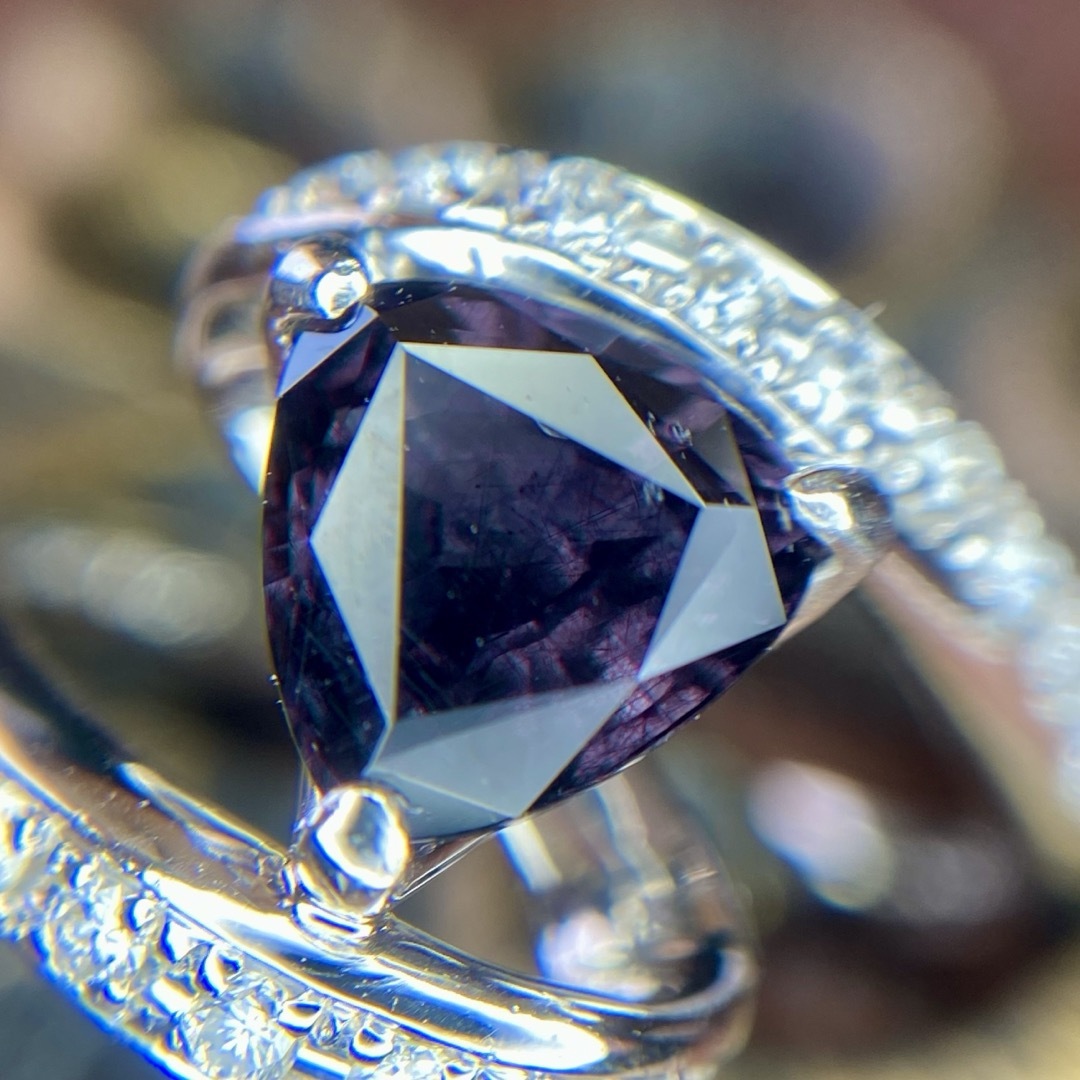 リング(指輪)『専用です』天然非加熱カラーチェンジガーネット ダイヤモンド 計1.86ct