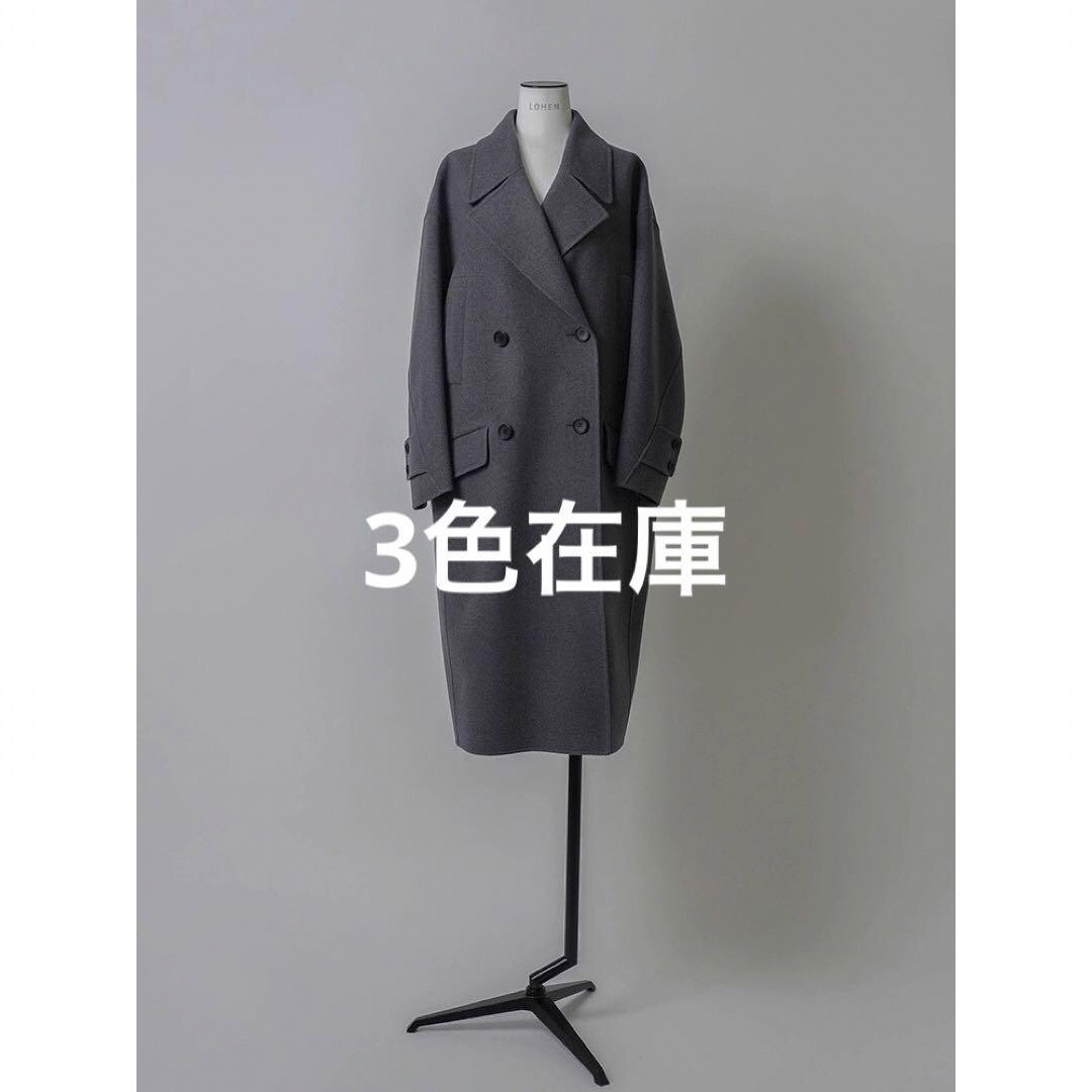 LOHEN ハードメルトンリバーピーコート レディースのジャケット/アウター(ピーコート)の商品写真