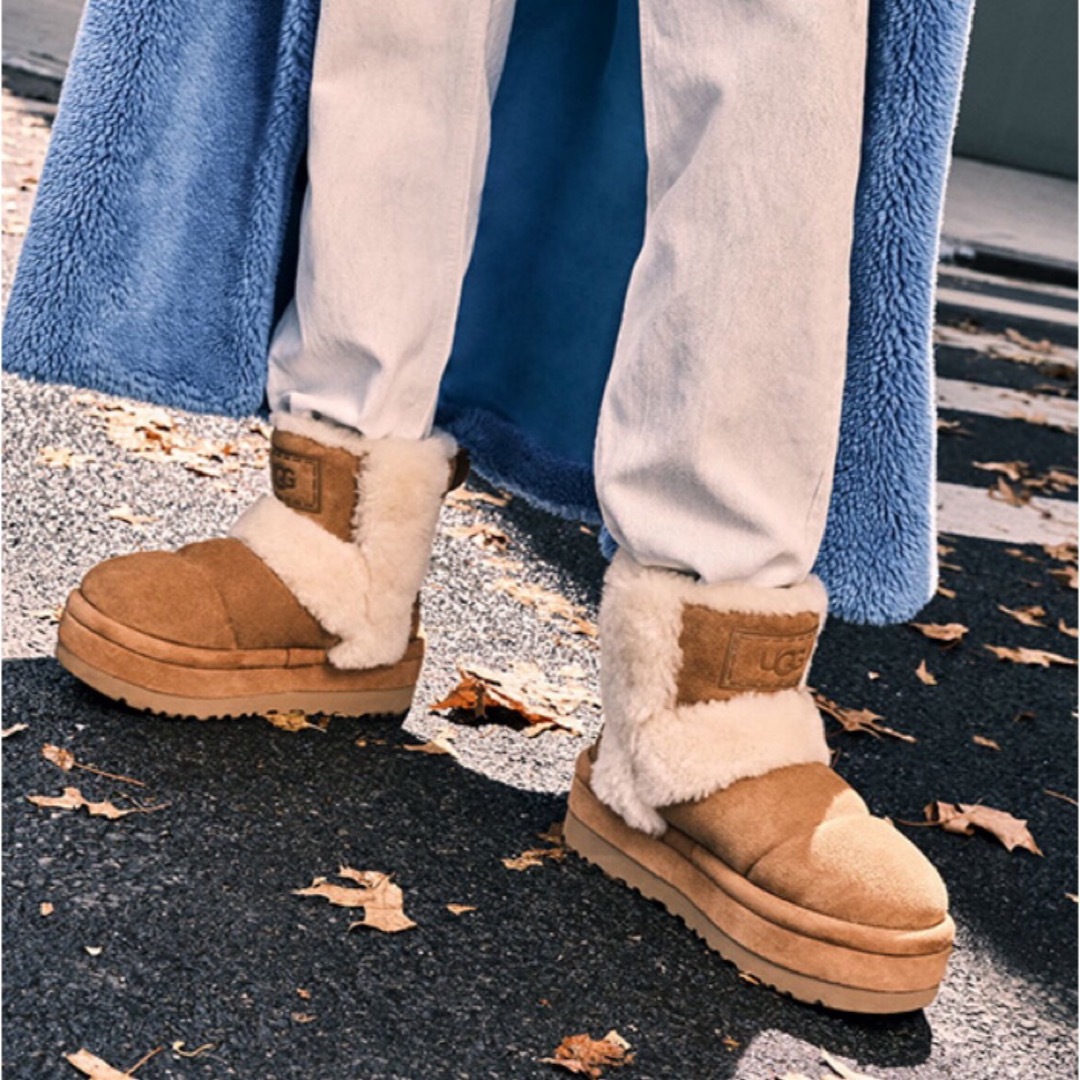 約127cmヒール高さChestnut ugg 厚底　ブーツ クラシック チラピーク Classic