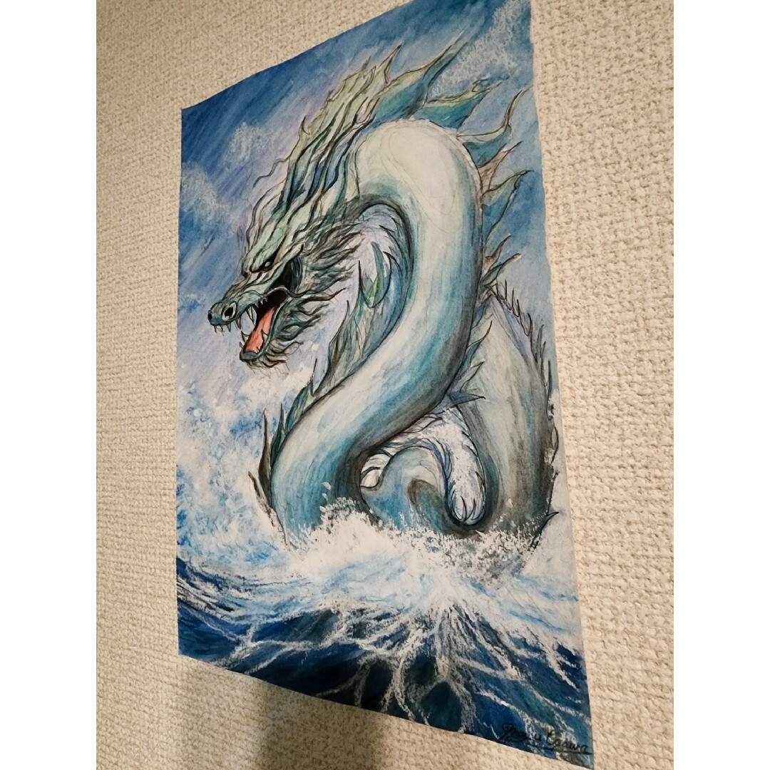 水彩画 龍の絵 辰年の通販 by ☆ハッピーカラー☆|ラクマ 水彩画 龍の絵 辰年の通販 by ☆ハッピーカラー☆|ラクマ