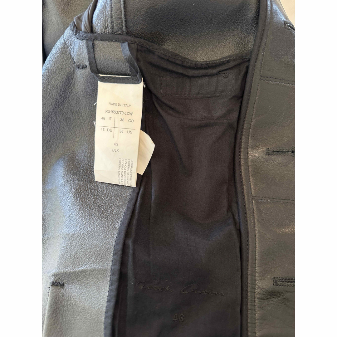 Rick Owens(リックオウエンス)のRick Owens tracker jacket LCW 46 メンズのジャケット/アウター(レザージャケット)の商品写真
