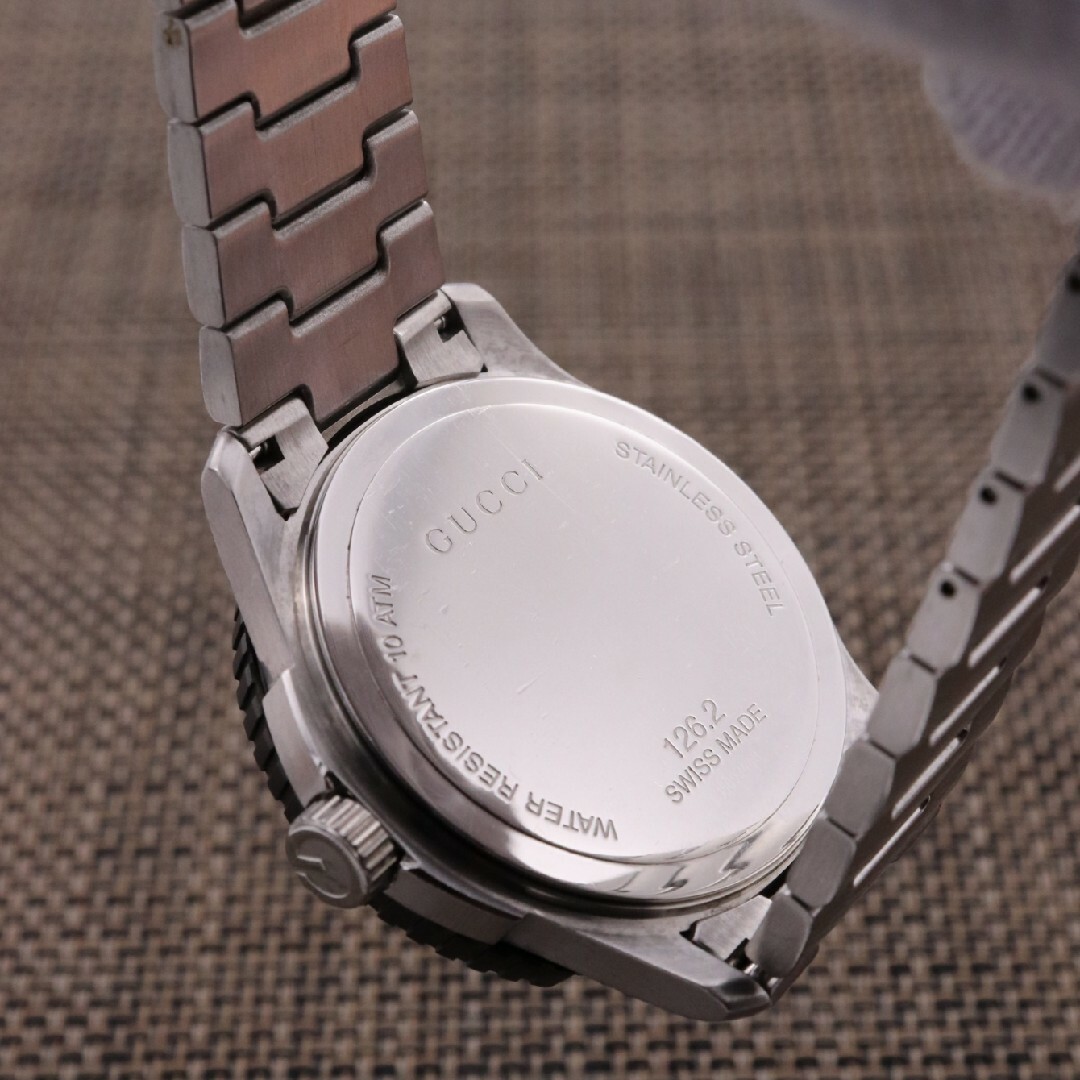 GUCCI - 正規品【新品電池】GUCCI スポーツ/126.2 動作良好 G GUCCI - 正規品【新品電池】GUCCI スポーツ/126.2 動作良好 G
