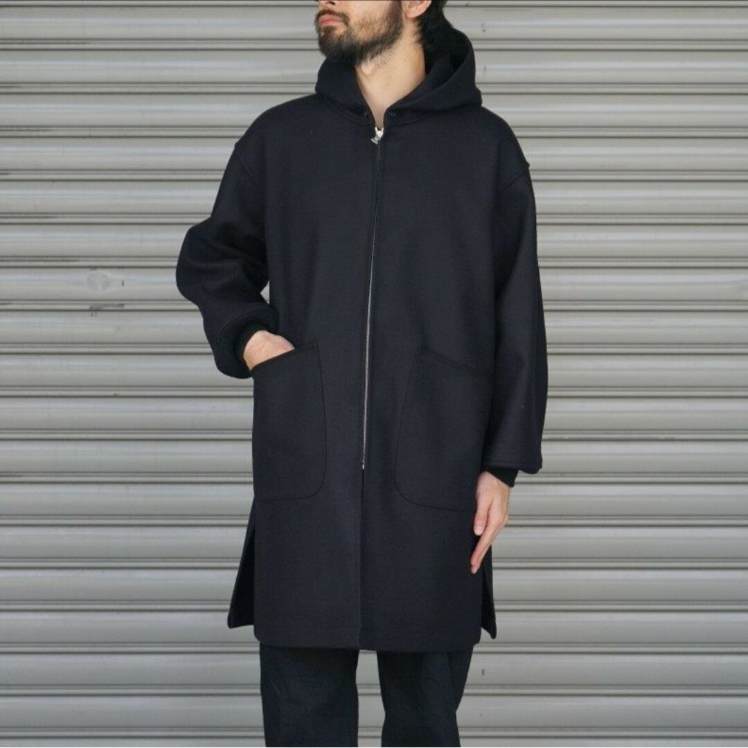 comoli フーデットコート　size2 NAVYその他