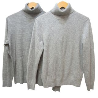 ユニクロ(UNIQLO)のユニクロ 美品 ニット セーター 2点セット ウール タートルネック S STK(ニット/セーター)