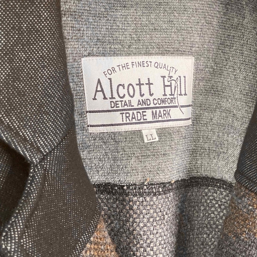 ウールAlcott hill 日本製　異素材　民族柄　ジャケット　ウールジャケット