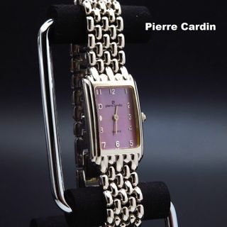 ピエールカルダン(pierre cardin)のPierre cardin 腕時計 レクタンギュラー素敵なレッドシェル文字盤(腕時計)