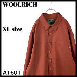 ウールリッチ(WOOLRICH)のUSA古着 ウールリッチ メンズ 長袖シャツ 赤茶 ブラウン メンズ US/XL(シャツ)