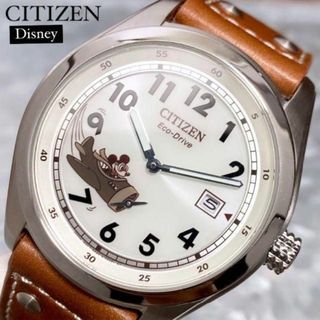 シチズン(CITIZEN)の大人気！新品CITIZENメンズ腕時計ミッキー エコドライブ ソーラー レザー(腕時計(アナログ))